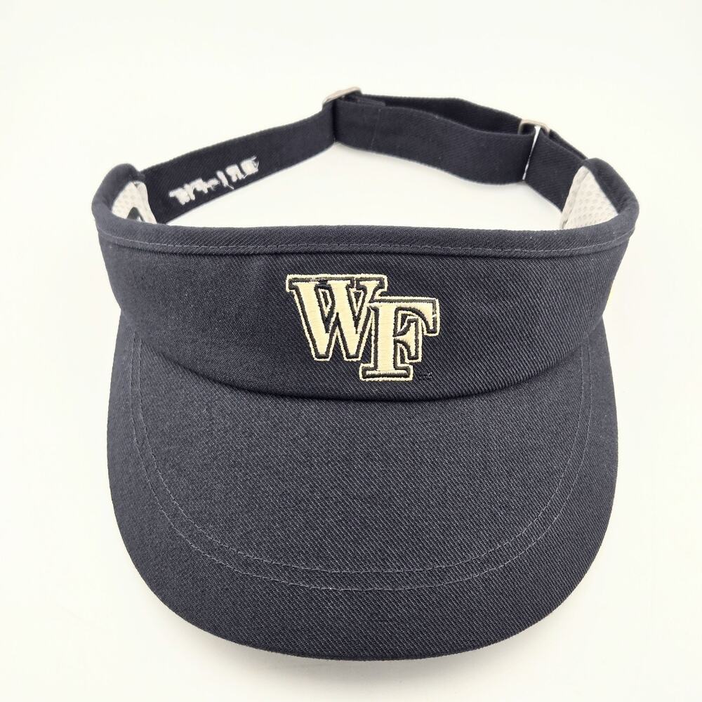 Nike Wake Forest Demon Deacons Visor Hat Black Gold Dri-FIT Adjustable